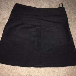 Black corduroy skirt